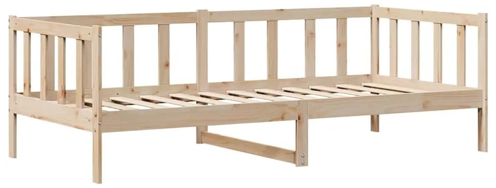 Sofá-cama com gavetas 90x190 cm madeira de pinho maciça