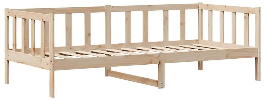 Sofá-cama com gavetas 90x200 cm madeira de pinho maciça