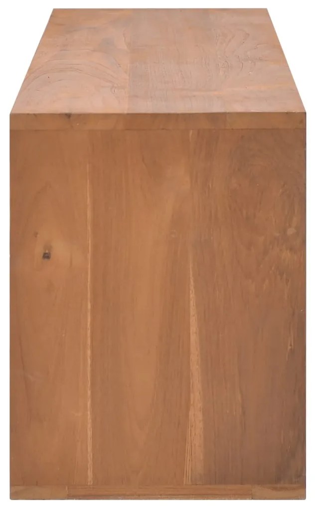 Móvel de TV 110x30x40 cm madeira de teca maciça