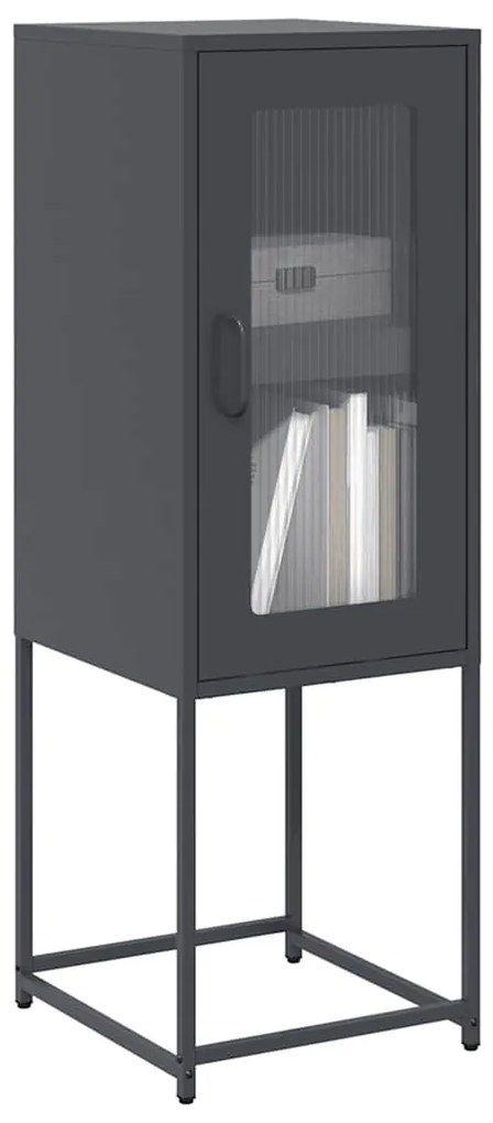 vidaXL Aparador 36x39x107 cm aço laminado a frio antracite