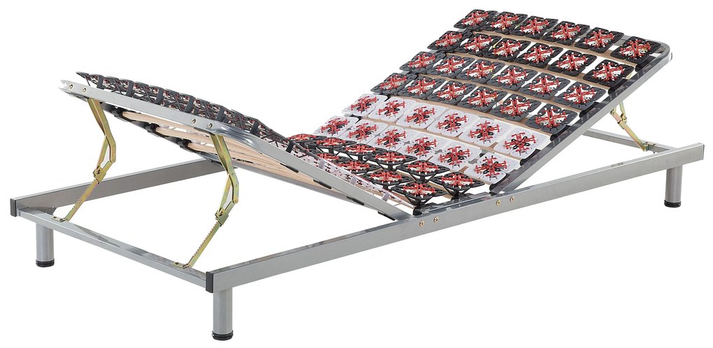 Conjunto de 2 sommier articulados de ripas ajuste manual 180 x 200 cm STAR Beliani