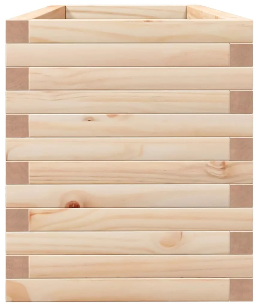 Vaso/floreira de jardim 110x40x45,5 cm madeira de pinho maciça