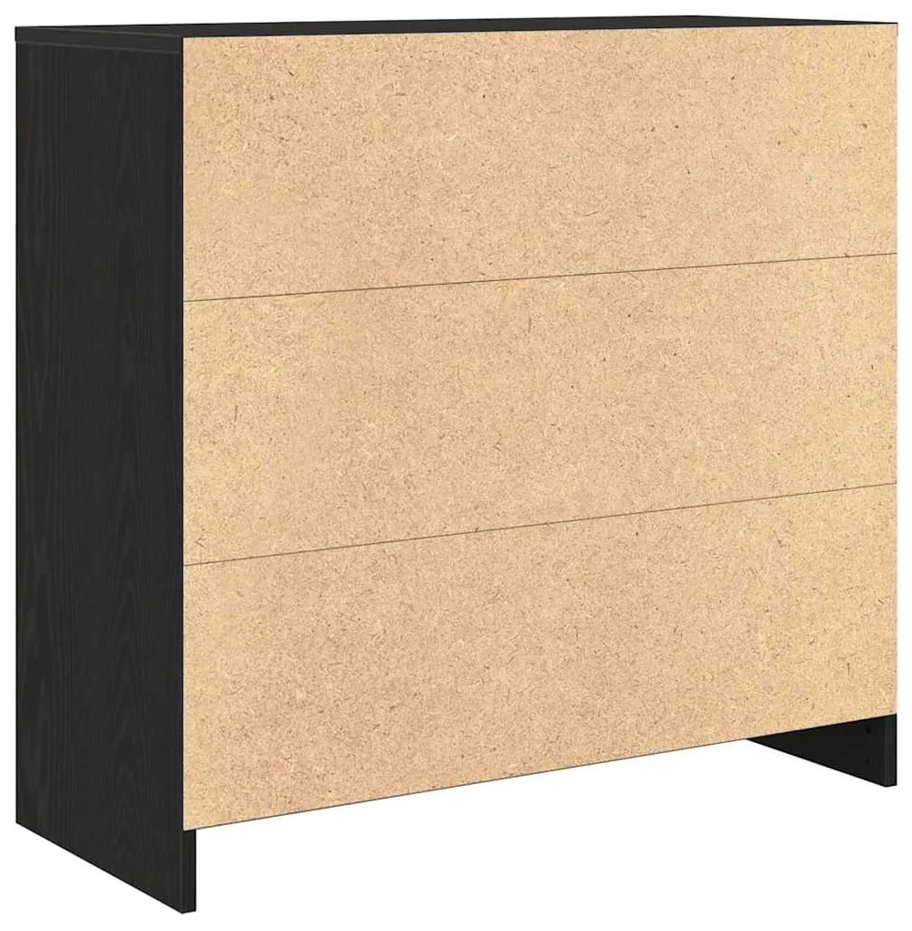 Aparador c/ gaveta 80x34x76 cm deriv. madeira carvalho preto