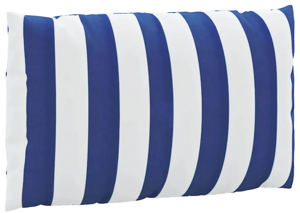 Almofadões p/ paletes 3 pcs tecido oxford riscas azul/branco