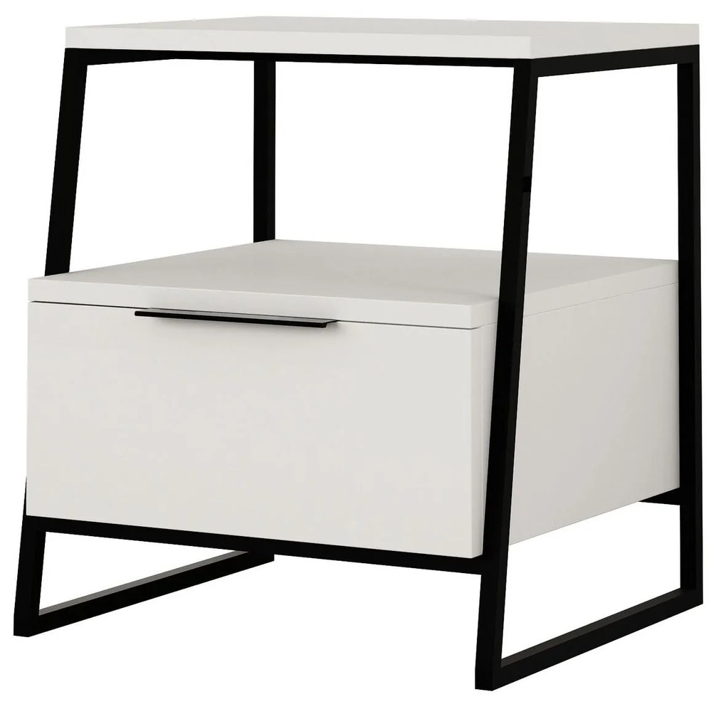 Secretária de Estudo e Estante Box – Branco/Azul – Secretária: 120x75x
