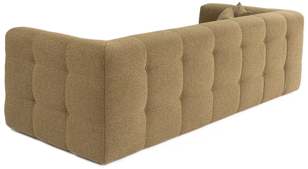 Sofá de 3 Lugares Cady – Bege Kaki – 235 x 100 x 72 cm
