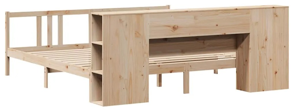 Cama com estante sem colchão 180x200 cm pinho maciço
