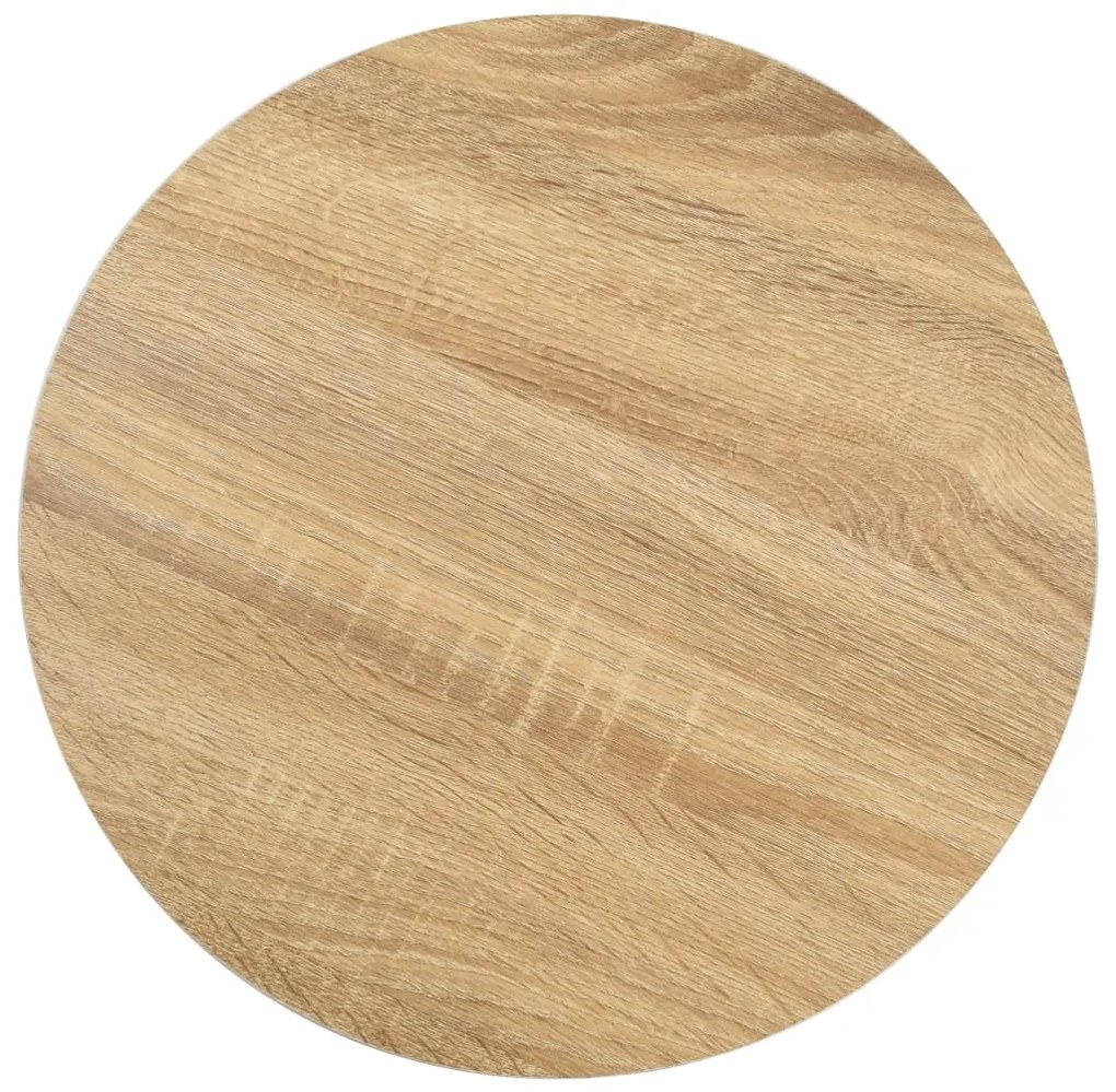 Mesa bistrô 40 cm MDF castanho-claro