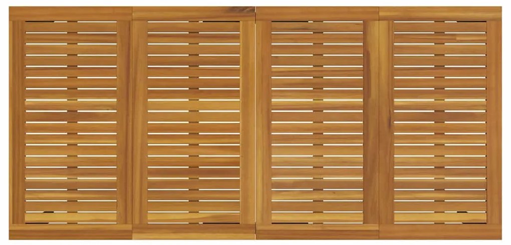 Conjunto de Jantar para Jardim Conjunto de 4 Cinza, Castanho