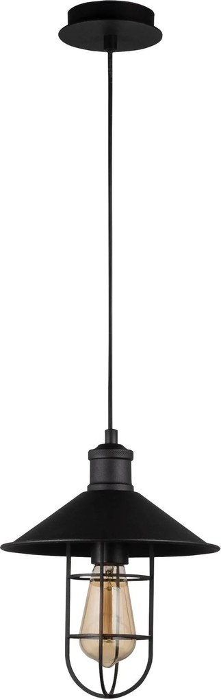 Candeeiro de Teto Ayazma – Preto – Diâmetro 24 cm, Altura 124 cm