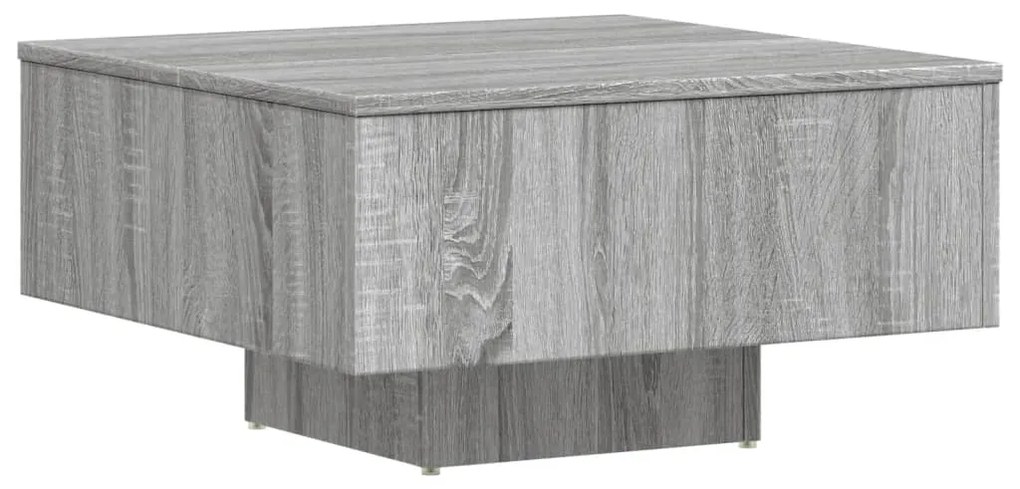 Mesa de centro 60x60x31,5 cm derivados de madeira cinza sonoma