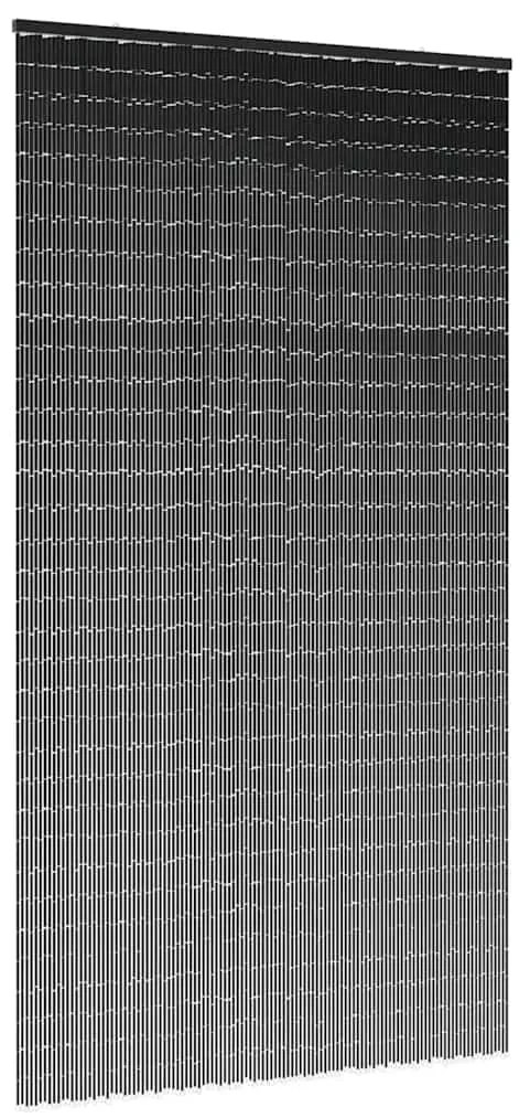 vidaXL Cortina de Porta contra Insetos Cinza Escuro 120x220 cm Bambu