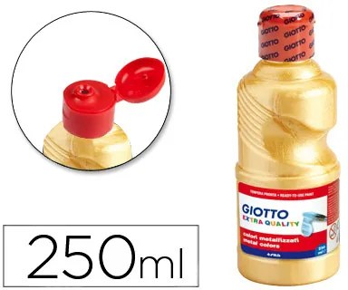 Guache Escolar Metal Giotto 250 ml Ouro