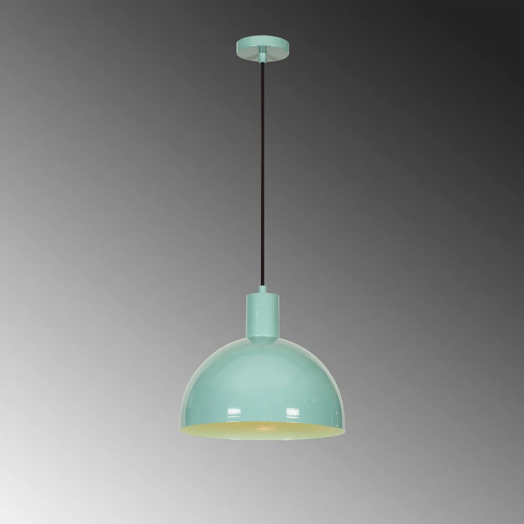 Candeeiro Chandelier Sivani – Turquesa – 30 cm x 117 cm