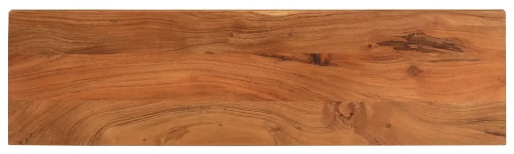 vidaXL Tampo de mesa retangular 120x30x3,8 cm madeira de acácia maciça
