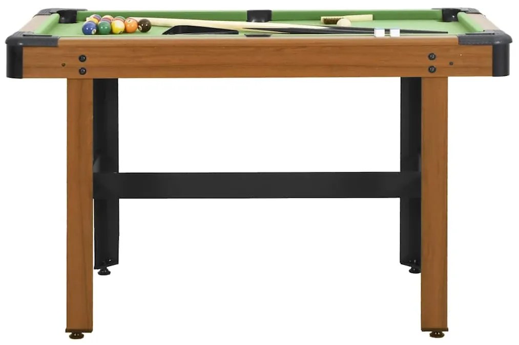 Mesa de bilhar 122x61x76 cm castanho