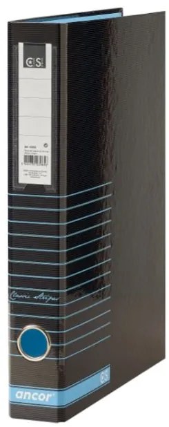 Pasta Arquivo Ancor Lombada Estreita Classico Azul Riscas 4001 Classic Stripes