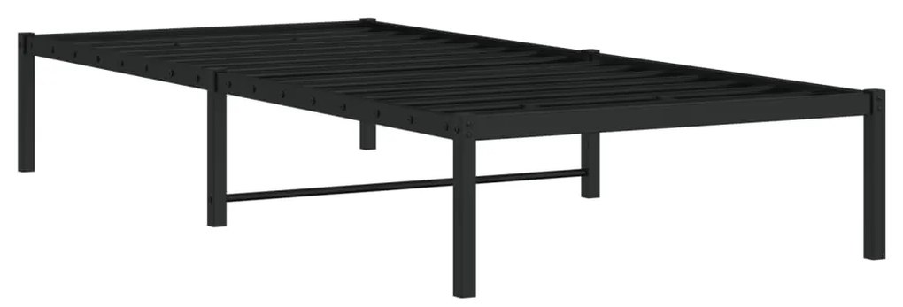 Estrutura de cama 90x200 cm metal preto