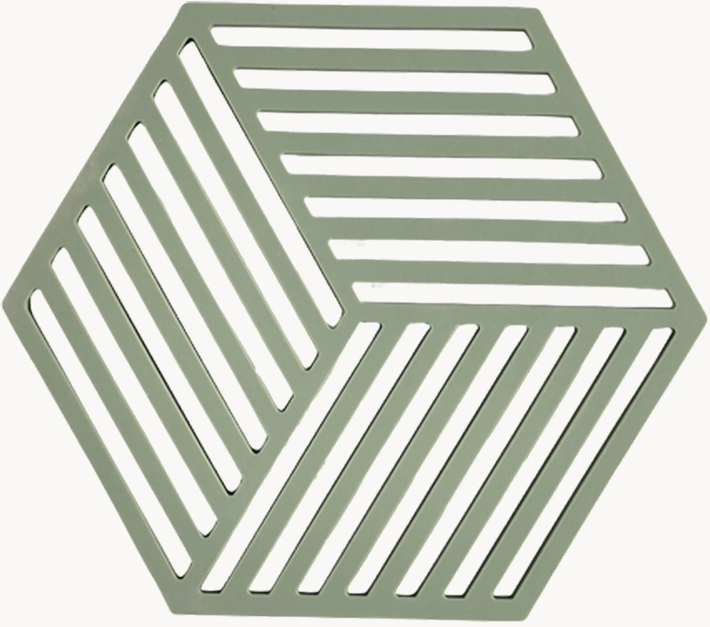 Bases para copos em silicone Hexagon, conjunto de 6