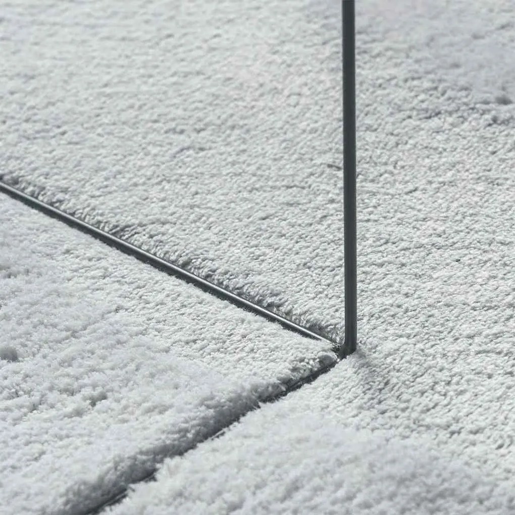 Tapete Cinzento 80x150 cm Antiderrapante