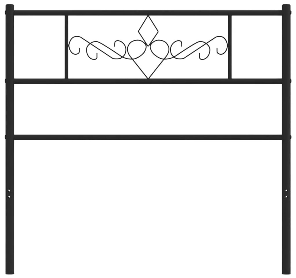 Cabeceira de cama 107 cm metal preto