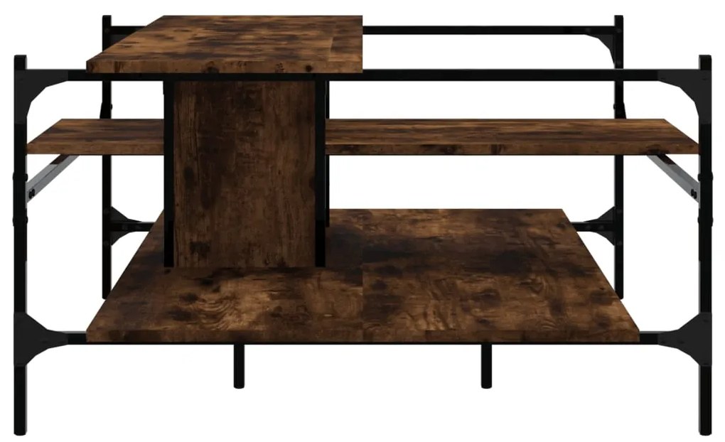 Mesa de centro 100x100x48,5cm derivados madeira carvalho fumado