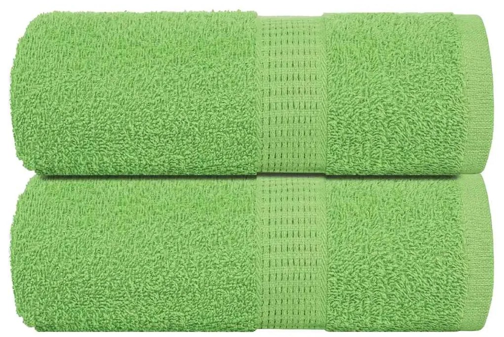 Toalhas mãos 2 pcs 30x30 cm 360 g/m2 100% algodão verde maça