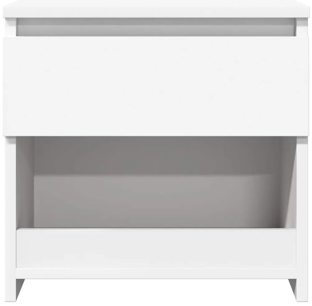 Mesas de cabeceira 2 pcs 40x30x39 cm derivados madeira branco