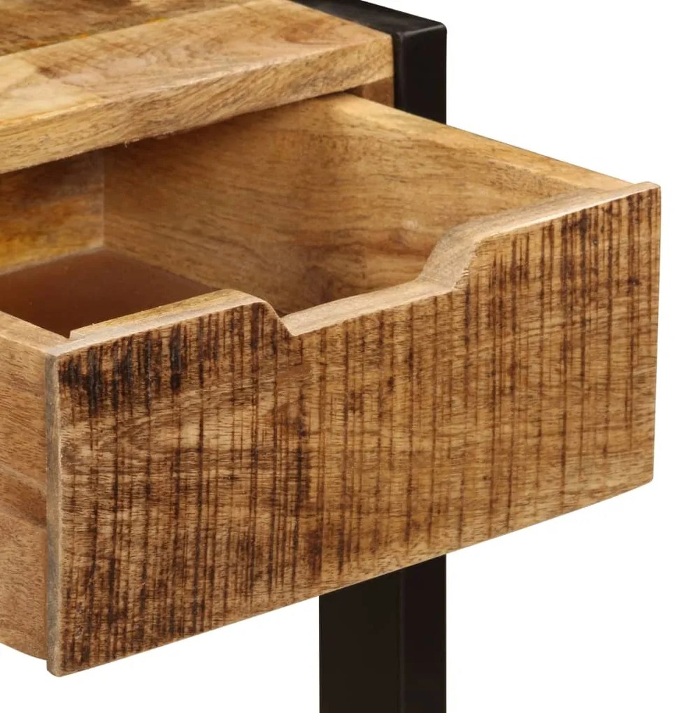 Aparador com 3 gavetas 110x35x75 cm madeira de mangueira maciça