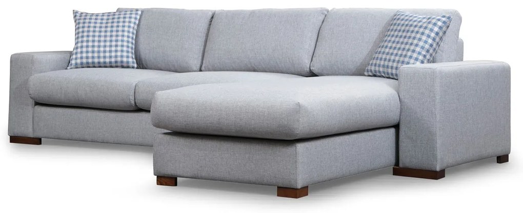 Sofá de Canto Loop – Cinzento Claro – 290 cm x 194 cm