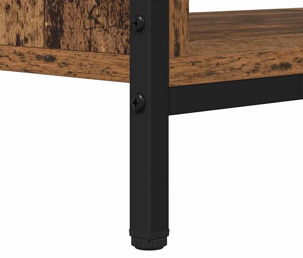 Gabinete para TV com prateleira Madeira antiga 100 x 40 x 45 cm