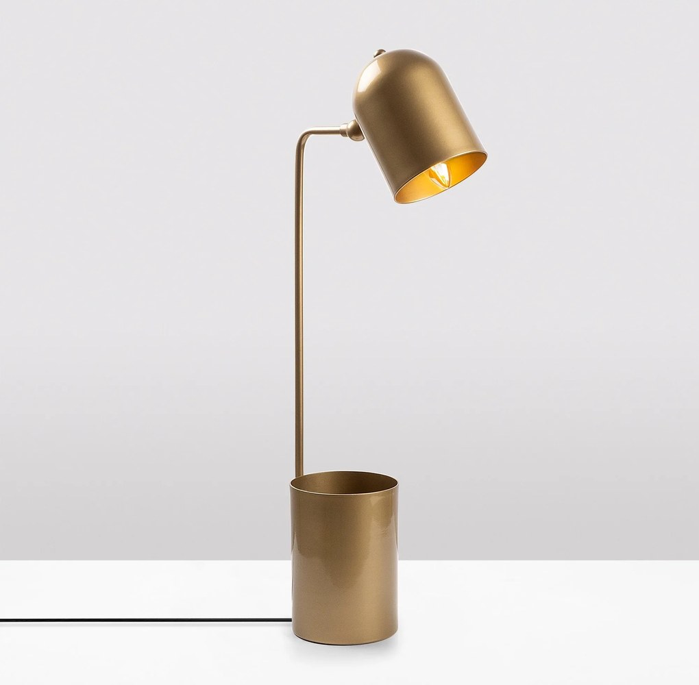Candeeiro de Mesa Pot – Dourado – 12 x 27 x 64 cm