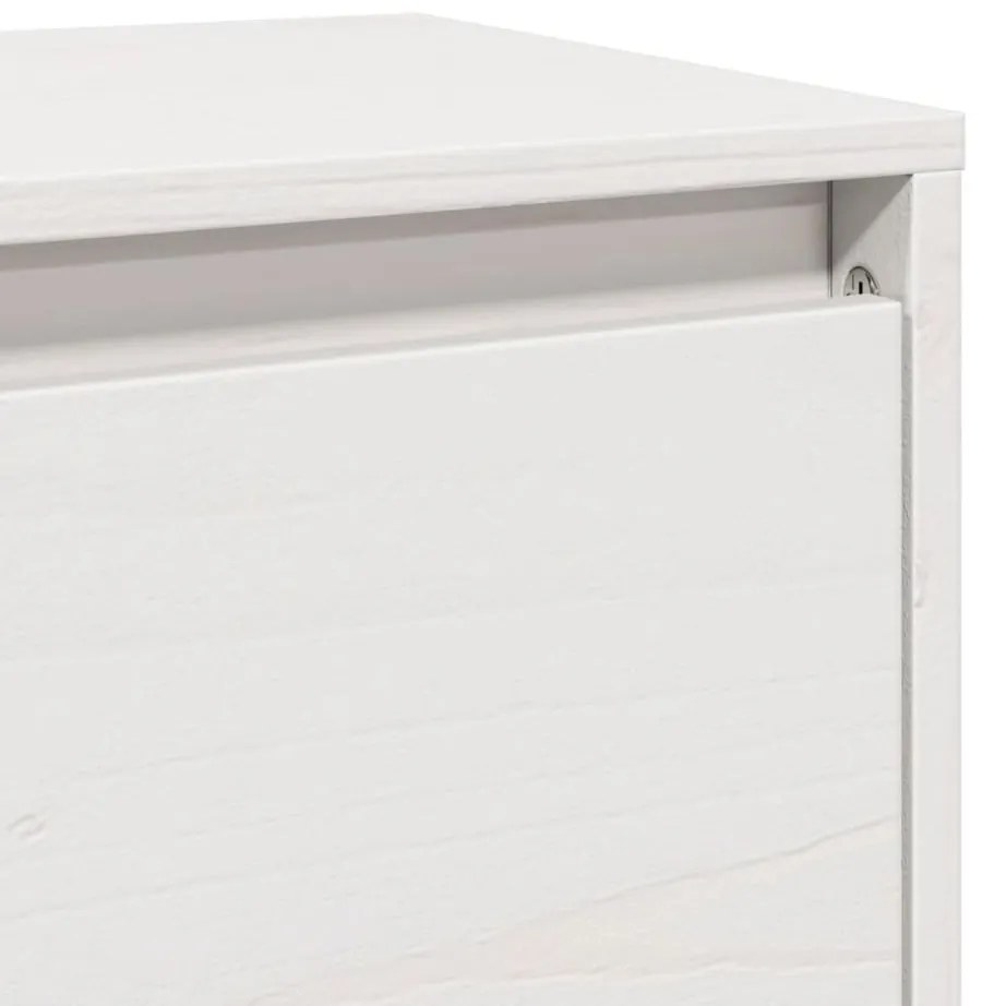 Armário de parede 100x30x35 cm madeira de pinho maciça branco