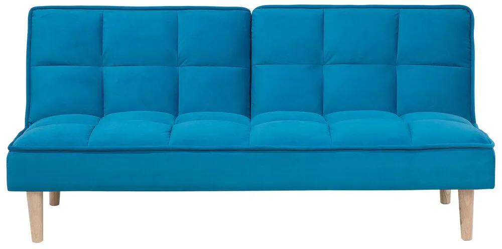Sofá-cama azul SILJAN Beliani