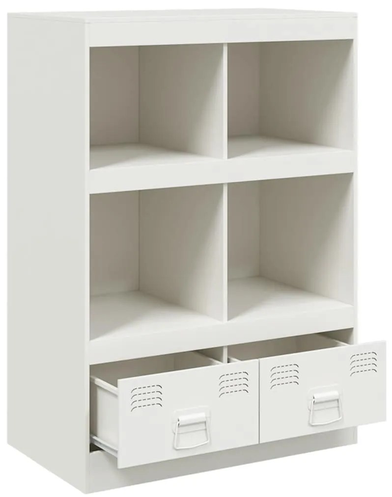 Aparador alto 67x39x95 cm aço branco