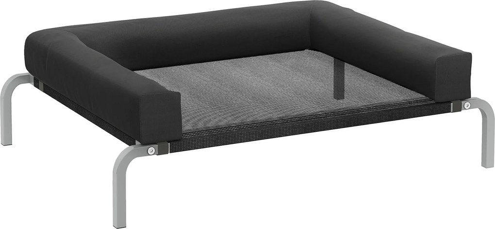 PawHut Cama elevada refrescante para cães, cama de campanha portátil para interior e exterior, 90 x 65 x 30 cm, preto | Aosom Portugal