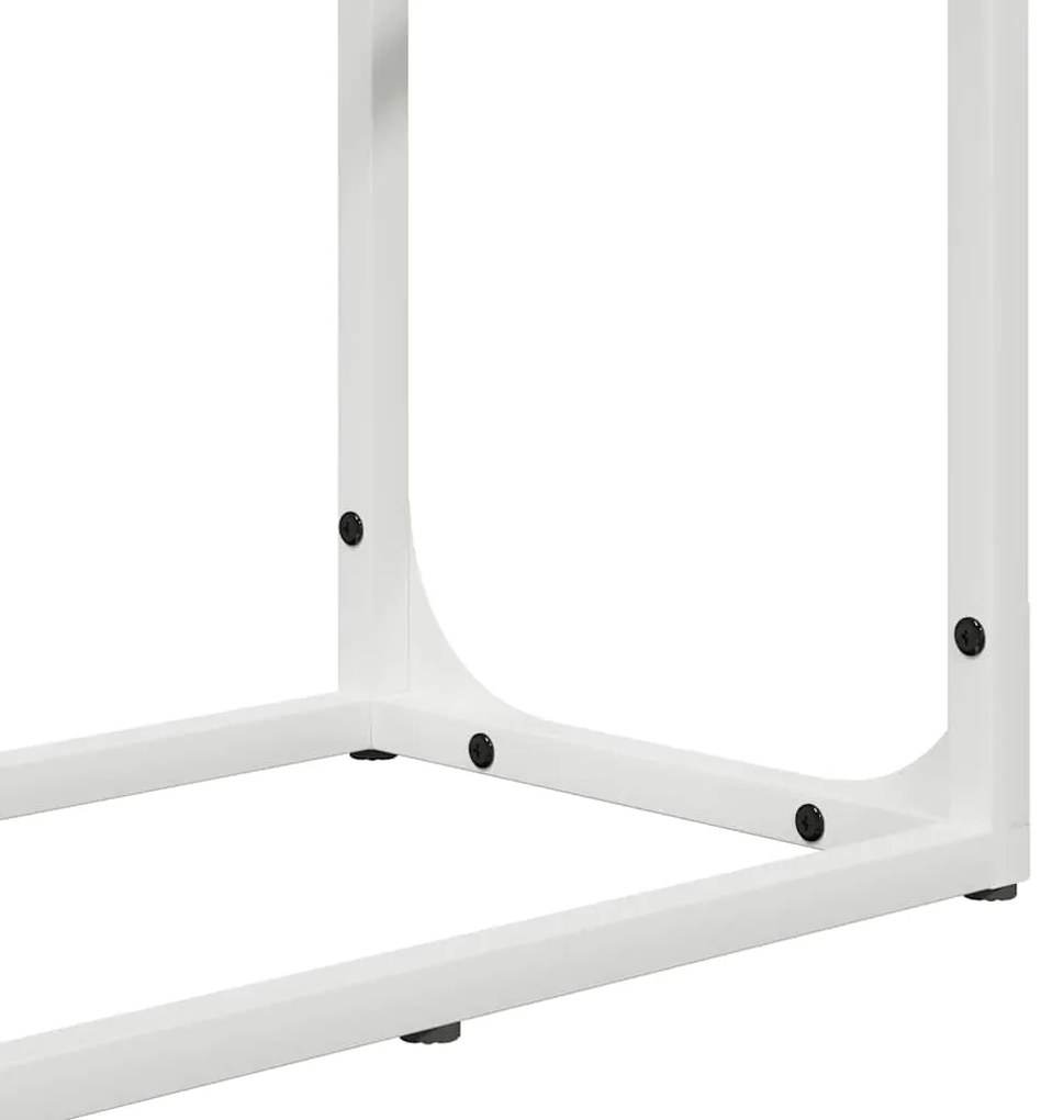 Suporte para lenha 60x25x100 cm aço laminado a frio branco