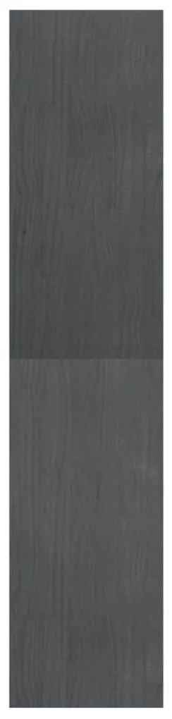 Estante/divisória 40x30x135,5 cm madeira de pinho cinzento