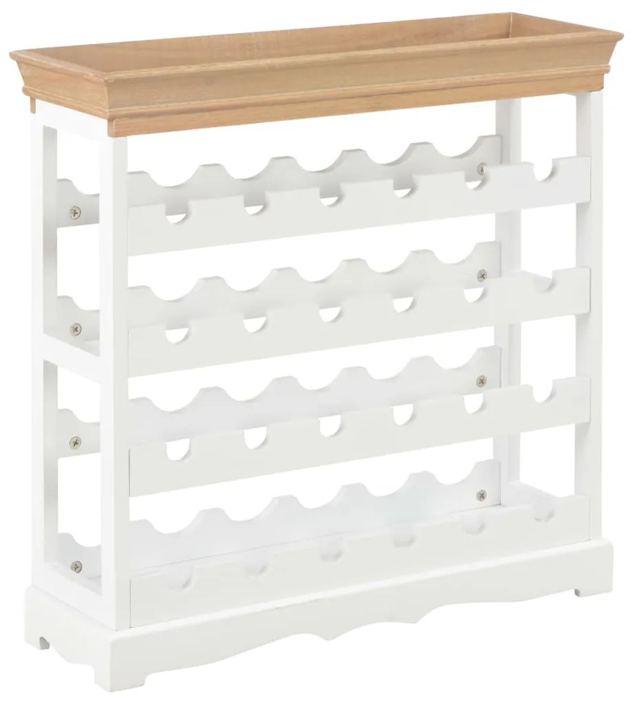 280065 vidaXL Garrafeira 70x22,5x70,5 cm MDF branco