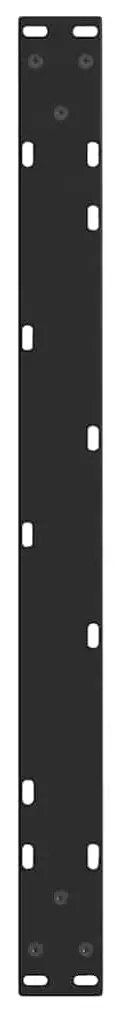 Pés para mesa de centro em V 2 peças preto 70x(42-43,3) cm aço