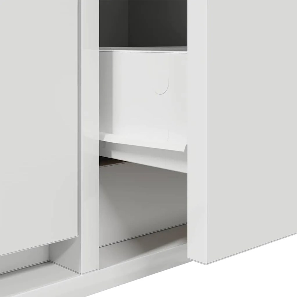 Armário de TV vidaXL Branco 100x31x25,5 cm Madeira de Engenharia