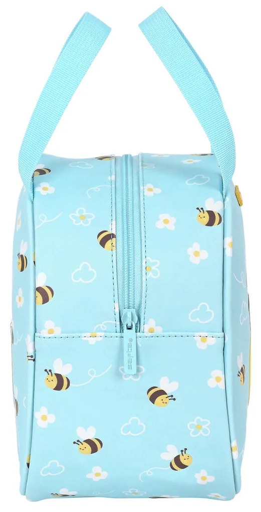 Porta-merendas Térmico Safta Abeja Azul Claro (19 x 22 x 14 cm)