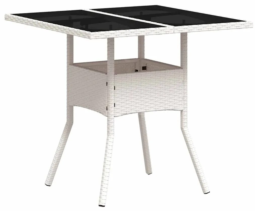 Conjunto de Jantar de 5 Peças Cinza Claro Rattan