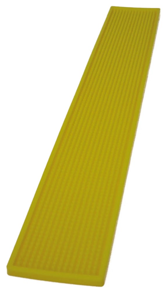 Tapete Bar Borracha 70X10cm Amarelo