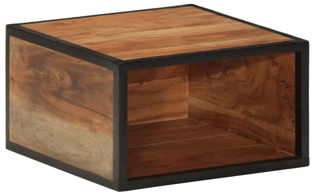 Mesa de cabeceira de parede 35x35x20 cm madeira acácia maciça