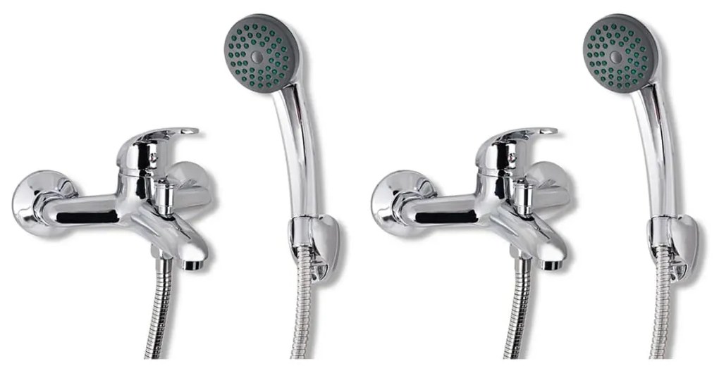 vidaXL Chuveiros misturadores 2 pcs