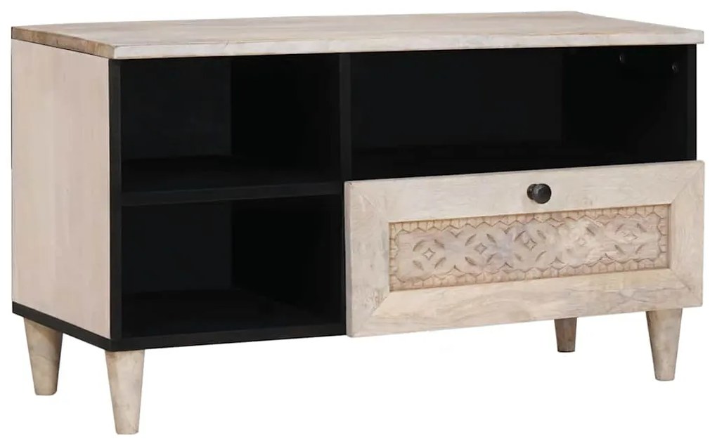 vidaXL Gabinete para TV com gaveta Branco 80 x 33 x 46 cm