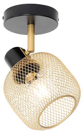 Spot industrial preto com ouro - BLISS MESH Industrial