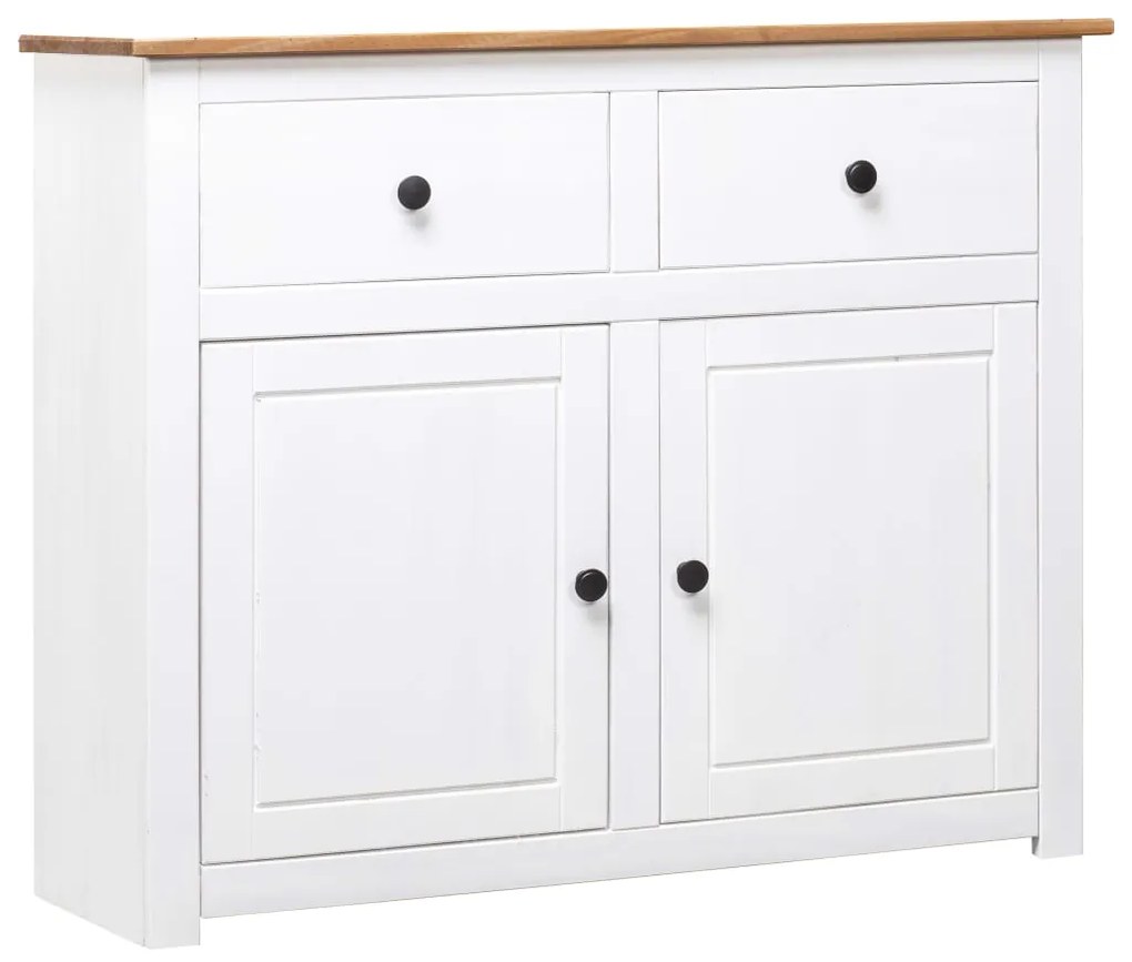 Aparador 93x40x80 cm pinho maciço Panama branco