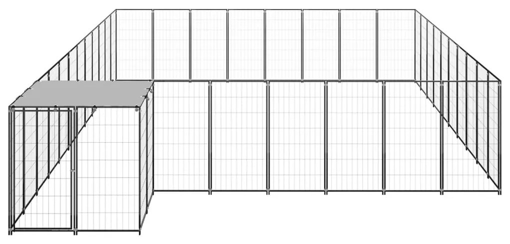 Canil 25,41 m² aço preto
